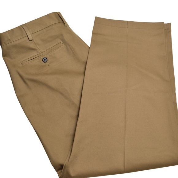 Lands' End Other - Lands' End Chino Pants Mens 35 Tan Traditional Fit Cotton Khakis Work Casual